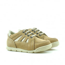 Buty dla małych dzieci 04c bufo brązowy+beżowy