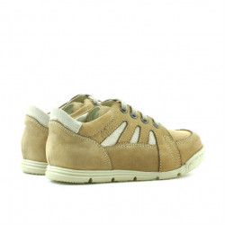 Buty dla małych dzieci 04c bufo brązowy+beżowy