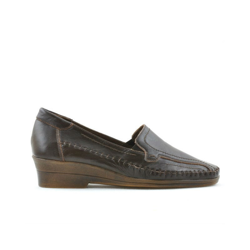 Buty casual damskie 673 brązowe