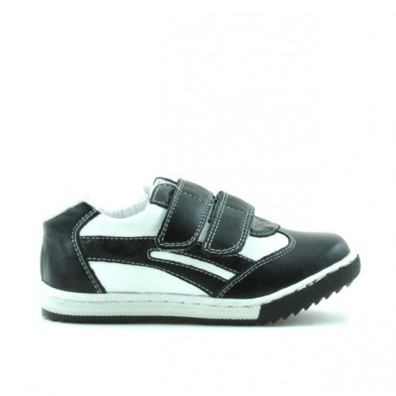 Buty dziecięce małe 16c czarne+białe