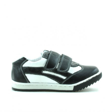 Buty dziecięce małe 16c czarne+białe