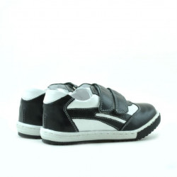 Buty dziecięce małe 16c czarne+białe