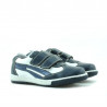 Małe buty dziecięce 16c indigo+biały