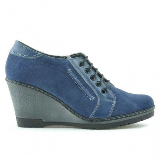 Damskie buty casual 625 indigo zamszowane kombinowane