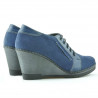 Damskie buty casual 625 indigo zamszowane kombinowane