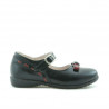 Buty dziecięce 12c czarne+bordowe