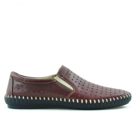 Mokasyny męskie 820 bordo