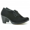 Damskie buty casual 167 czarne welur