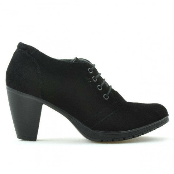 Damskie buty casual 167 czarne welur