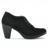 Damskie buty casual 167 czarne welur