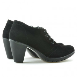 Damskie buty casual 167 czarne welur