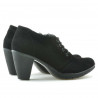 Damskie buty casual 167 czarne welur