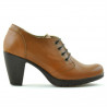 Casualowe buty damskie 167 brązowe woskowane