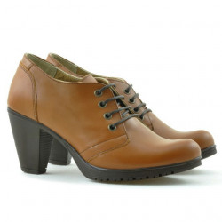 Casualowe buty damskie 167 brązowe woskowane