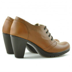 Casualowe buty damskie 167 brązowe woskowane
