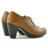 Casualowe buty damskie 167 brązowe woskowane