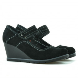 Damskie buty casual 199 czarne welurowe