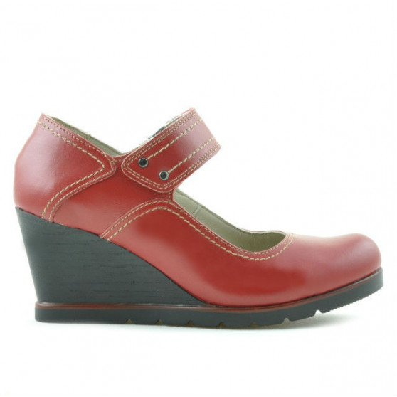 Buty casual damskie 199 czerwone