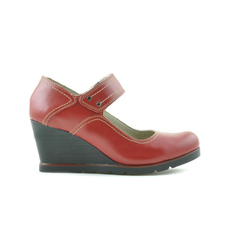 Buty casual damskie 199 czerwone