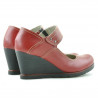 Buty casual damskie 199 czerwone