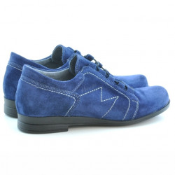 Damskie buty casual 608 indygo zamsz