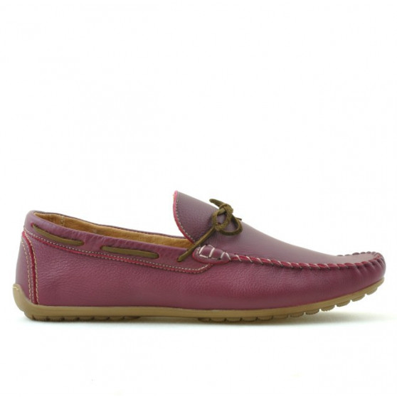 Mokasyny męskie 863 bordo