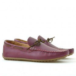 Mokasyny męskie 863 bordo