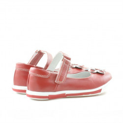 Buty dziecięce 06c czerwone+białe