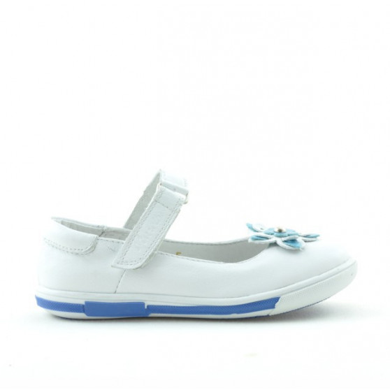 Małe buty dziecięce 06c biały+niebieski