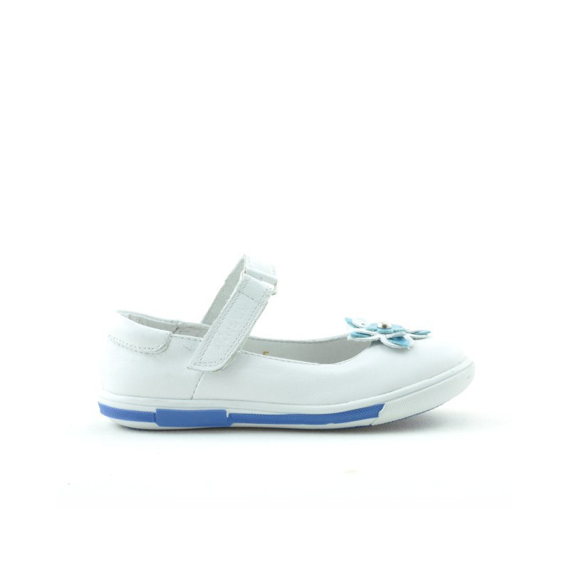 Małe buty dziecięce 06c biały+niebieski