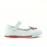 Dziecięce buty 06c białe + czerwone