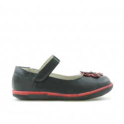 Buty dziecięce małe 06c czarne + czerwone