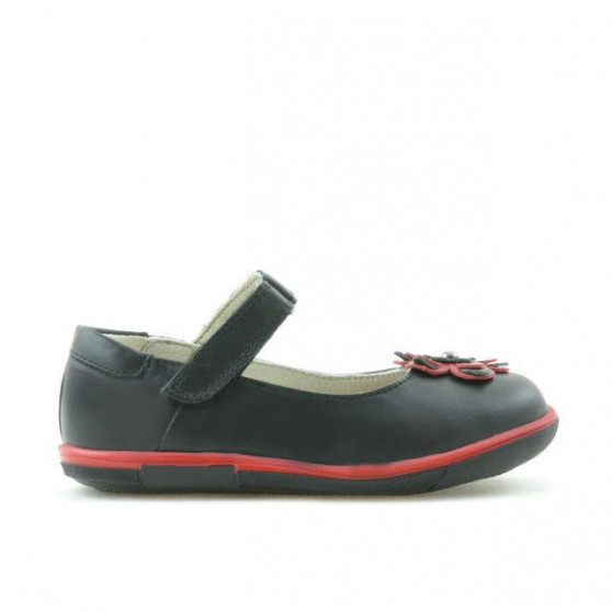 Buty dziecięce małe 06c czarne + czerwone