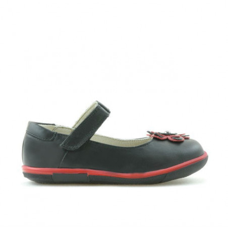 Buty dziecięce małe 06c czarne + czerwone
