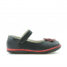 Buty dziecięce małe 06c czarne + czerwone