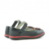 Buty dziecięce małe 06c czarne + czerwone
