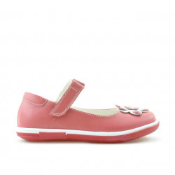 Buty dla małych dzieci 06c koralowy czerwony + biały