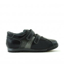 Buty dziecięce małe 02c czarne + szare