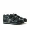 Buty dziecięce małe 02c czarne + szare