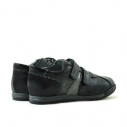 Buty dziecięce małe 02c czarne + szare
