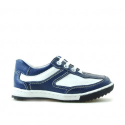 Małe buty dziecięce 15c indigo+białe