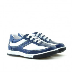 Małe buty dziecięce 15c indigo+białe