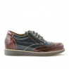 Buty dziecięce 154 lakier bordo kombinowany