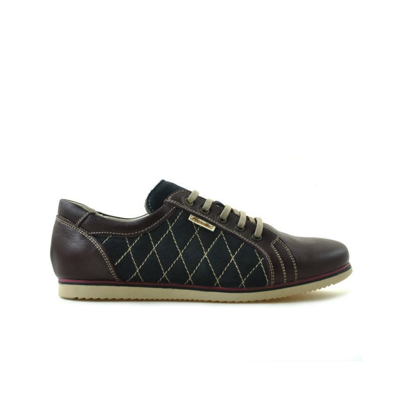 Damskie buty sportowe 648 bordo+indygo