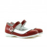 Buty dla małych dzieci 19c lakierowane czerwone+białe