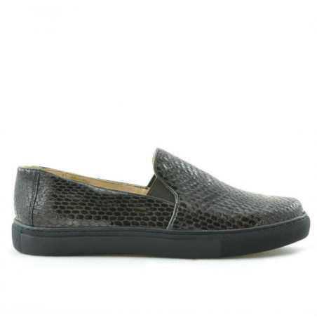 Buty sportowe damskie 658 croco kawa