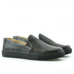 Buty sportowe damskie 658 croco kawa