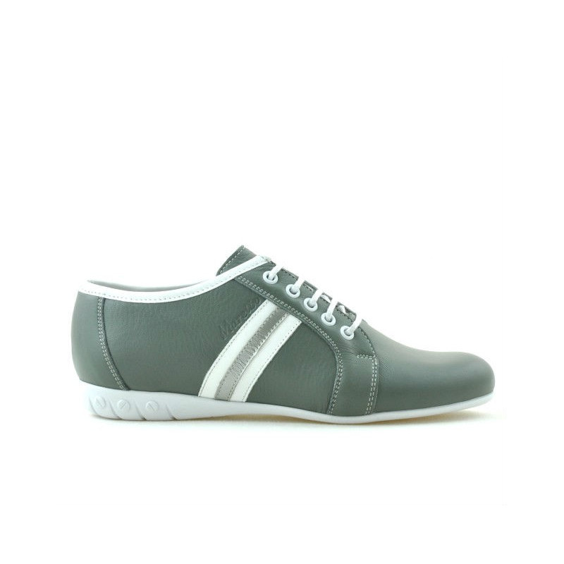 Damskie buty sportowe 187 szary+biały