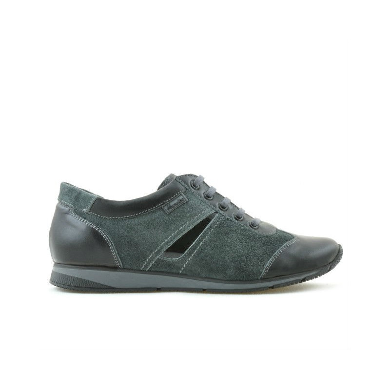 Damskie buty sportowe 196 czarne+szare
