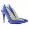 Eleganckie buty damskie 1241 lakierowane niebieskie